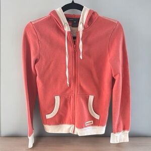Marc Jacobs Coral Hoodie with Cream Accents sz XS
